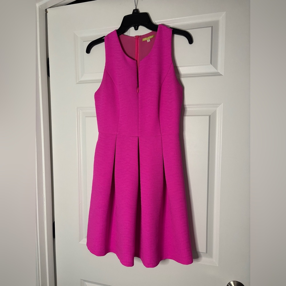 Gianni Bini Hot Pink Fit & Flare Dress Size Small
